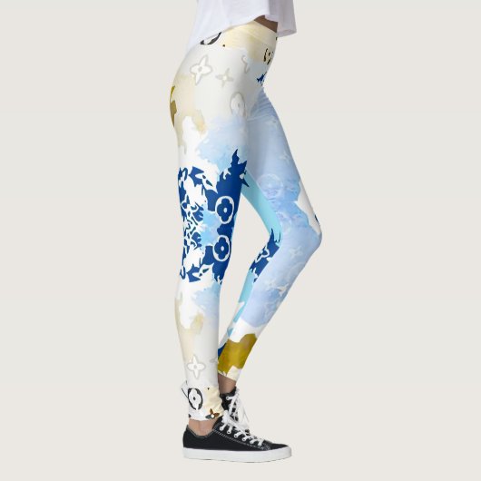 modern leggings in blue camouflage (Rechts)