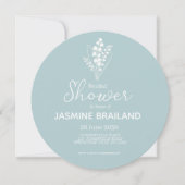 Modern Lelietje-van-dalen Boeket Bruidsdouche   Save The Date (Voorkant)