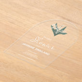 Modern Lelietje-van-dalen Boeket Bruidssalon Acryl Uitnodigingen (Laagn)