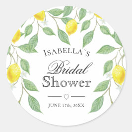 Modern Lemon Boho Summer Vrijgezellenfeest Ronde Sticker