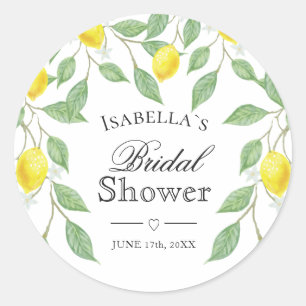Modern Lemon Boho Summer Vrijgezellenfeest Ronde Sticker