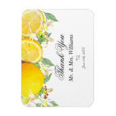 Modern Lemon Boho Summer Weddenschap Magneet (Verticaal)