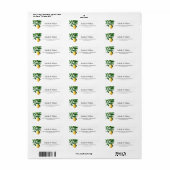 Modern Lemon Boho Summer Wedding Address Label (Full Sheet)
