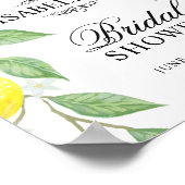 Modern Lemon Boho Vrijgezellenfeest Welkomstteken Poster (Hoek)