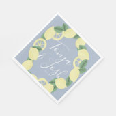 Modern Lemon Bunch Boho  koppels Servet (Hoek)