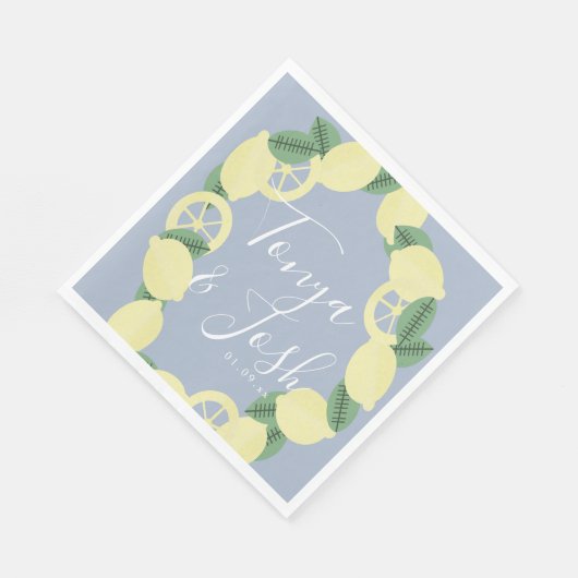 Modern Lemon Bunch Boho  koppels Servet (Hoek)