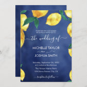 Modern Lemon Capri Italië trouwbestemming Kaart (Voorkant / Achterkant)