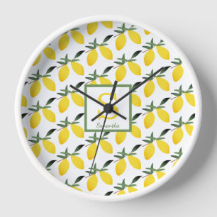 Modern Lemon Citrus Monogram