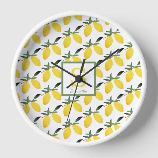 Modern Lemon Citrus Monogram (Voorkant)