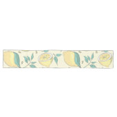 Modern Lemon Citrus Summer yellow Personalised T Lange Tafelloper (Horizontaal)