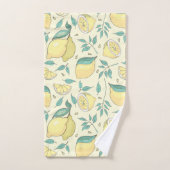 Modern Lemon Citrus Summer yellow Personalized Bad Handdoek (Handdoek)