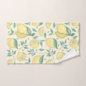 Modern Lemon Citrus Summer yellow Personalized Bad Handdoek (Handdoek)