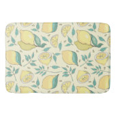 Modern Lemon Citrus Summer yellow Personalized Badmat (Voorkant)