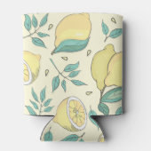 Modern Lemon Citrus Summer yellow Personalized Blikjeskoeler (Achterkant)