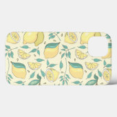 Modern Lemon Citrus Summer yellow Personalized Case-Mate iPhone Case (Achterkant (horizontaal))
