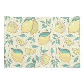 Modern Lemon Citrus Summer yellow Personalized Kussensloop (Achterkant-Rechts)