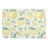 Modern Lemon Citrus Summer yellow Personalized Kussensloop (Voorkant-Links)