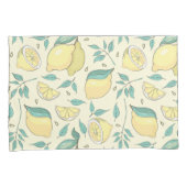Modern Lemon Citrus Summer yellow Personalized Kussensloop (Voorkant-Rechts)