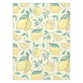 Modern Lemon Citrus Summer yellow Personalized Tafelkleed (Voorkant)