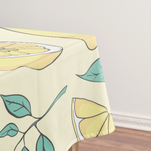 Modern Lemon Citrus Summer yellow Personalized Tafelkleed (Voorbeeld)