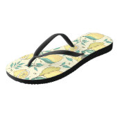 Modern Lemon Citrus Summer yellow Personalized Teenslippers (Schuin)