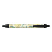 Modern Lemon Citrus Summer yellow Personalized Zwarte Inkt Pen (Achterkant)
