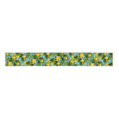Modern Lemon Fruit Pattern Grosgrain Lint (Voorkant)