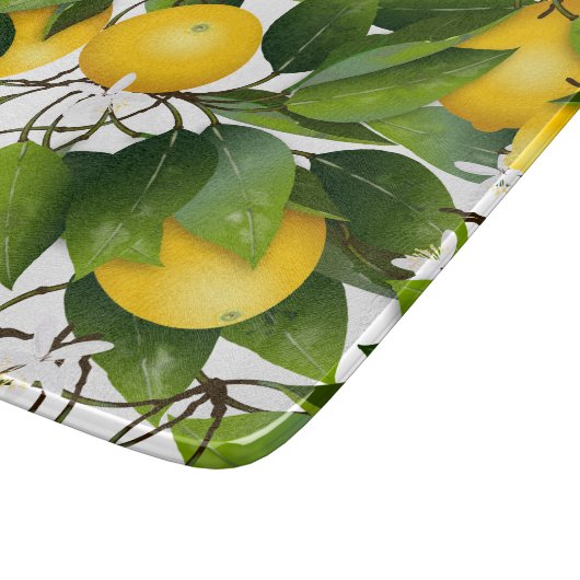 Modern Lemon Fruit Pattern Snijplank (Hoek)