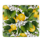 Modern Lemon Fruit Pattern Snijplank (Voorkant)