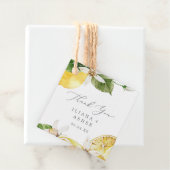 Modern Lemon Garden bedankt Bedankjes Labels (In situ)
