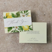 Modern Lemon Garden | Gele dank-uw-kaart Bedankkaart