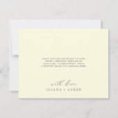 Modern Lemon Garden | Gele dank-uw-kaart Bedankkaart (Achterkant)