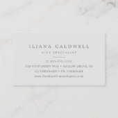 Modern Lemon Garden | Grijze Visitekaartje (Achterkant)