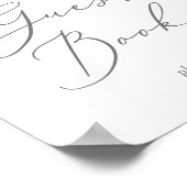 Modern Lemon Garden Guest Book Sign Poster (Hoek)