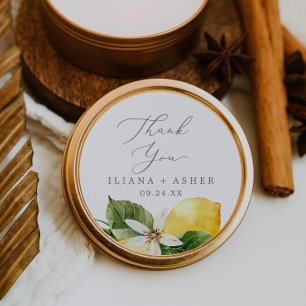 Modern Lemon Garden Hartelijk dank voor Sticker