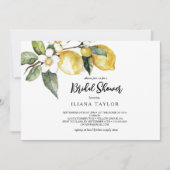 Modern Lemon Garden Horizontal Vrijgezellenfeest Kaart (Voorkant)