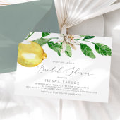 Modern Lemon Garden Horizontal Vrijgezellenfeest Kaart