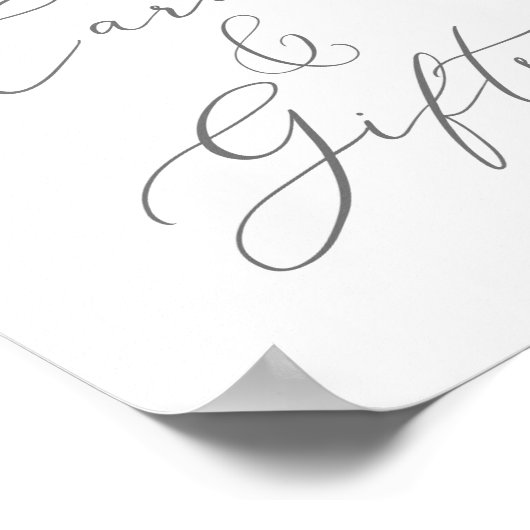 Modern Lemon Garden Kaarten en cadeaubonzen Poster (Hoek)