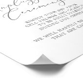 Modern Lemon Garden Unplugged Ceremony Poster (Hoek)