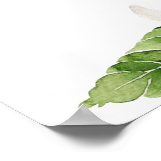 Modern Lemon Garden Vertical Weddenschap Welkom Poster (Hoek)