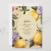 Modern Lemon Garden Vrijgezellenfeest Kaart (Voorkant)