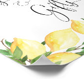 Modern Lemon Kaarten en Cadeaus Bord Poster (Hoek)