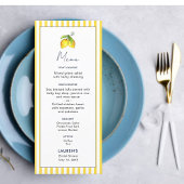 Modern Lemon Main squeeze Vrijgezellenfeest Menu