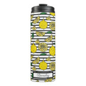Modern Lemon Pattern Thermosbeker (Voorkant)