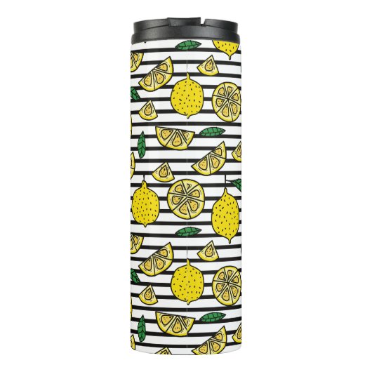 Modern Lemon Pattern Thermosbeker (Achterkant)