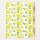 Modern Lemon Pattern Yellow Wedding Planner (Achterkant)