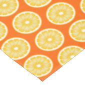 Modern Lemon Slice Sinaasappel Juice & Yellow Tafelkleed (Gekanteld)
