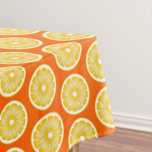Modern Lemon Slice Sinaasappel Juice & Yellow Tafelkleed (Voorbeeld)