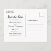 Modern Lemon Summer Wedding Save the Date Aankondigingskaart (Achterkant)