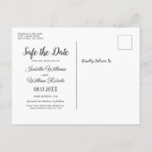 Modern Lemon Summer Wedding Save the Date Aankondigingskaart (Achterkant)
